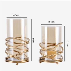 Custom Homeware Metal Craft Glass <strong>Vase</strong> Table Wedding Art High Quality Minimalist <strong>Flower</strong> <strong>Vase</strong> for Home Decor - Product Image 6