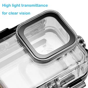 Carcasa protectora subacuática para <span class=keywords><strong>GoPro</strong></span> <span class=keywords><strong>Hero</strong></span> <span class=keywords><strong>8</strong></span>, accesorios de 60 metros, funda impermeable, color negro - Product Image 6