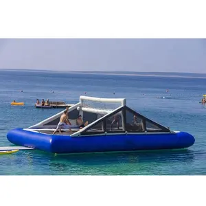 Khổng Lồ Inflatable Bóng Chuyền Nước Tòa Với Trampoline Cho Trẻ Em Và Người Lớn