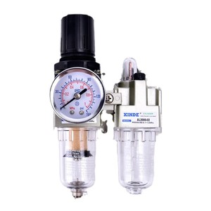 ตัวกรองอากาศแบบกระบอก XINDE รุ่น AC2010-02 ตัวแยกน้ำมันและน้ำแบบคู่ ช่องทางเข้า 1/2 นิ้ว 150 Psi วัสดุ PP - Product Image 1