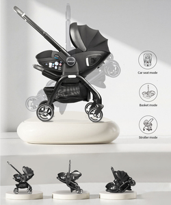 Cochecito Convertible para Bebé <span class=keywords><strong>BEBELUX</strong></span> S366, Soporte para Asiento de Coche, Mango Telescópico, Ligero, Compacto, Plegable, Aprobado para Aeropuertos, de Aluminio - Product Image 2