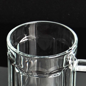 Verres à bière en <span class=keywords><strong>verre</strong></span> personnalisés en gros, 330 ml, 400 ml, 500 ml, promotion, verres à bière, chopes à bière avec poignée - Product Image 6