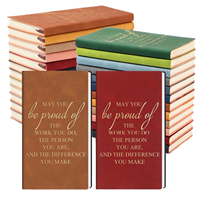 Carnet en cuir PU A6 avec logo personnalisé, journal de poche, petit carnet d'écriture portable, porte-stylo, cadeau promotionnel d'entreprise