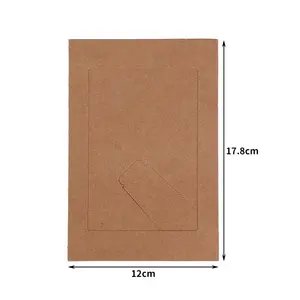 Wholesale 4*6 Khaki Photo Frames For Wedding Diy Classroom Photo Frame With Easel Gallery Frames Standing Paper Picture