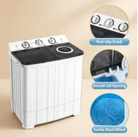 Lave-linge semi-automatique à double cuve, directement de l'usine, avec fonction séchage, personnalisation du logo pour les distributeurs mondiaux