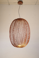 (XCP6542) 2016 nouveau lustre Anwar lampe T30 suspension moderne LED noir métal fer matériel suspension lampe métal maille E27 95