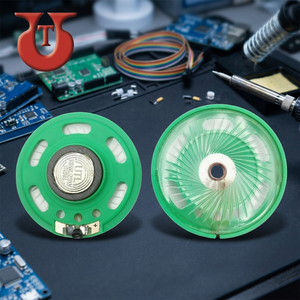 UTL 50mm Plastic Cone Speaker Green Frame Mylar Diaphragm RoHS Certified ISO9001 Soldering Mounting - Product Image 3