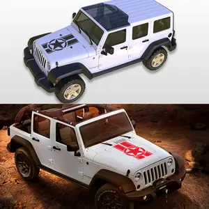 Pegatina de cubierta de capó de coche <span class=keywords><strong>para</strong></span> Jeep Renegade Patriot Wrangler JK L TJ Trail Hawk Rubicon <span class=keywords><strong>Tuning</strong></span> accesorios DIY calcomanías de vinilo - Product Image 3
