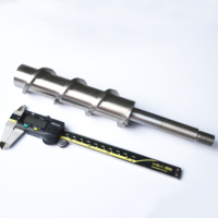Vis sans fin en acier inoxydable de précision INOX 304, 316, vis d'extrusion OEM, chromées à froid, rectification cylindrique