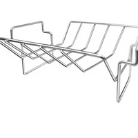 Support de cuisson et de fumage double usage en acier inoxydable pour dinde et rôtisserie, pour usage extérieur, avec grilles personnalisables L/XL