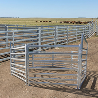 Panneau de clôture pour bétail à 4 rails, galvanisé à chaud, en acier soudé, pour la protection des animaux de ferme