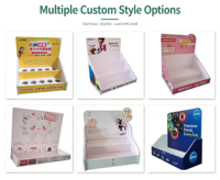 Présentoir en mousse PVC facile à assembler, présentoir multi-grilles personnalisé pour la promotion en supermarché et au détail