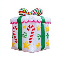 Décoration de Noël gonflable de qualité supérieure, grande boîte cadeau, taille personnalisée
