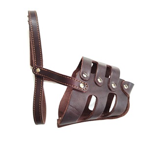 Pastor alemán <span class=keywords><strong>Doberman</strong></span> Razas medianas y grandes Cesta de cuero Bozal para perro - Product Image 4