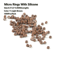 Lot de 3.5 perles pour Extensions de cheveux 4.0mm,4.5mm, vis, Micro-Tube, vente en gros