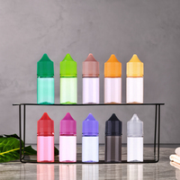 Flacons compte-gouttes en plastique PET HOT V3 10ml 20ml 30ml 60ml 100ml Jus d'huile essentielle pour pompe de lavage Type d'étanchéité