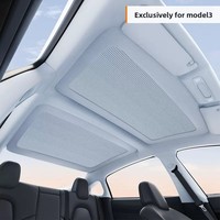Pare-soleil amélioré WenQi pour Tesla Model 3, version télescopique en PVC, protection solaire pour toit ouvrant, isolation thermique