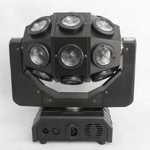 Vente chaude 18 pièces 4in1 faisceaux de tête secouante flash lumière rotative colorée commande vocale auto <span class=keywords><strong>marche</strong></span> DMX512 lumières de faisceau laser - Product Image 1