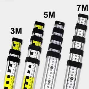 5m Level Staff Aluminum Leveling 5 Meters