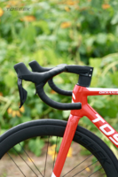 TOSEEK Aero Carbon Integrierter Rennrad-Lenker 28,6mm Interne Kabelführung Eingebaute Computerhalterung Rennrad-Dropbar
