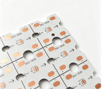 Circuit imprimé en aluminium pour éclairage LED, 2 oz de cuivre, surface ENIG, plaque de circuit métallique