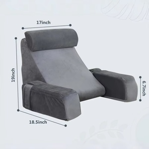 Ergonomic Reading Pillow with Armrests Wedge Shape <strong>for</strong> <strong>Back</strong> <strong>Support</strong> Comfortable Bed Sofa <strong>Chair</strong> Office Use and Relaxation - Product Image 4
