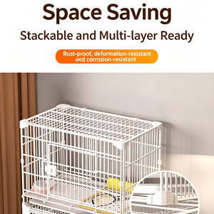Dog <b>Cage</b> Thickened Reinforced <b>Cat</b> Dog Indoor Toilet Pet <b>Cage</b> Corgi Teddy Small and Medium Domestic Dog <b>Cage</b> - Product Image 4