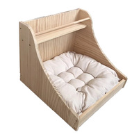 Lit pour chat vintage universel, petit lit de rangement pour animaux de compagnie, cage pour chat de magasin d'animaux, canapé danois chaud pour l'hiver et toutes les saisons