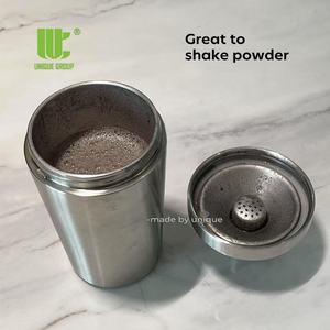 Bouteille <span class=keywords><strong>shaker</strong></span> en métal 500 ml, en acier inoxydable, pour mélanger les protéines, bouteille <span class=keywords><strong>de</strong></span> <span class=keywords><strong>shaker</strong></span> pour la salle <span class=keywords><strong>de</strong></span> sport, fitness, protéines, anti-fuite, logo personnalisé OEM - Product Image 2