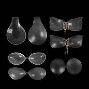 Parche de pecho de silicona transparente transfronterizo reunión sin costuras sentido anti-expansión Levantamiento de - Product Image 2