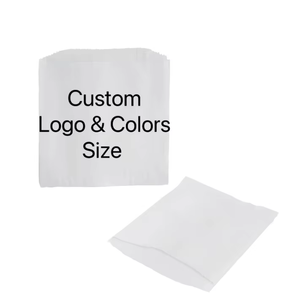Bolsas de Papel Desechables Blancas Antigrasa para Sándwiches, Bolsas para Llevar con Fondo Resistente, Bolsas de Papel Antigrasa para Snacks y Papas Fritas - Product Image 1