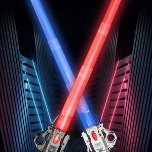 Espada Láser Telescópica de Juguete con Luces LED de Siete Colores, Inducción, Plástico, Dos en Uno, Tipo Star, de Alto Rendimiento - Product Image 4