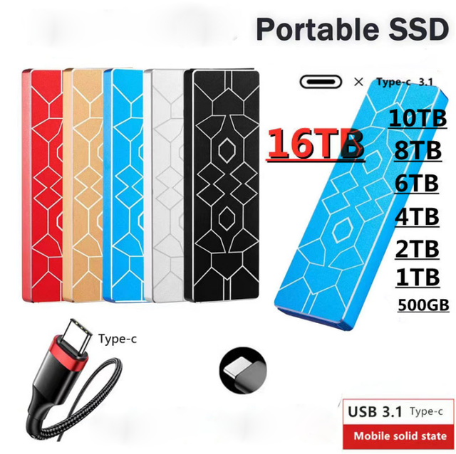 Portable External Hard Disk USB 3.0 1TB 2TB 4TB for PC Laptop, Easy Carry, Wholesale OEM for Global Buyers