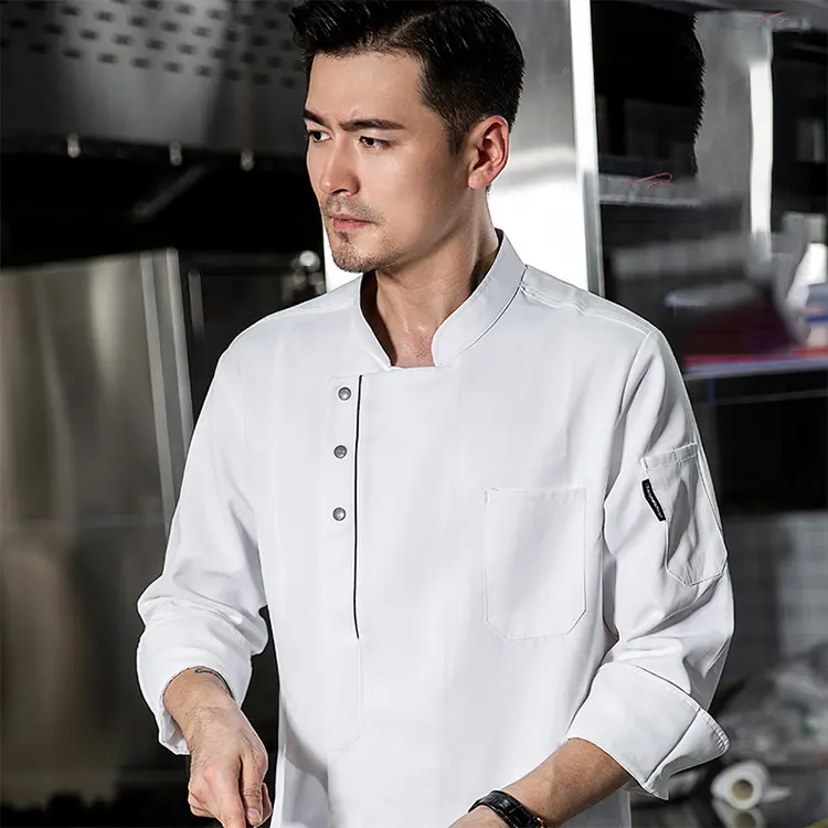 Uniforme de restaurant japonais pour serveuse nouveau design de manteau de veste de chef