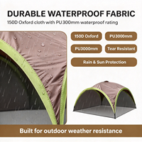 Tente de réception extérieure grande taille en gros pour usine, abri solaire portable, gazebo, tente de camping imperméable pour fêtes, support OEM personnalisé