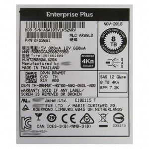 ฮาร์ดไดรฟ์ 7KDP0 8TB 3.5 นิ้ว 7200 รอบต่อนาที SAS ใหม่แกะกล่อง HDD ในสต็อก SSD สำหรับเซิร์ฟเวอร์ - Product Image 6