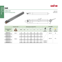SNR Internal Thread Turning Tool Holder Boring Bar 10/12/16/20/25/32/40mm NR11 NR16 Inserts CNC Lathe Factory Direct