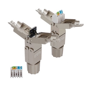 Connecteur Keystone blindé <span class=keywords><strong>RJ45</strong></span> Cat6A FTP SFTP de haute qualité, prise modulaire femelle <span class=keywords><strong>Cat</strong></span> <span class=keywords><strong>7</strong></span>, <span class=keywords><strong>coupleur</strong></span> mural, prise Keystone Cat8 - Product Image 2