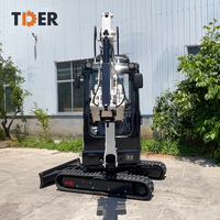 Excavator Crawler TDER yang Dapat Disesuaikan, Mesin EPA CE, 2 Ton, 2.5 Ton, 3.5 Ton, Mini Excavator Dijual dengan Pompa Hidrolik