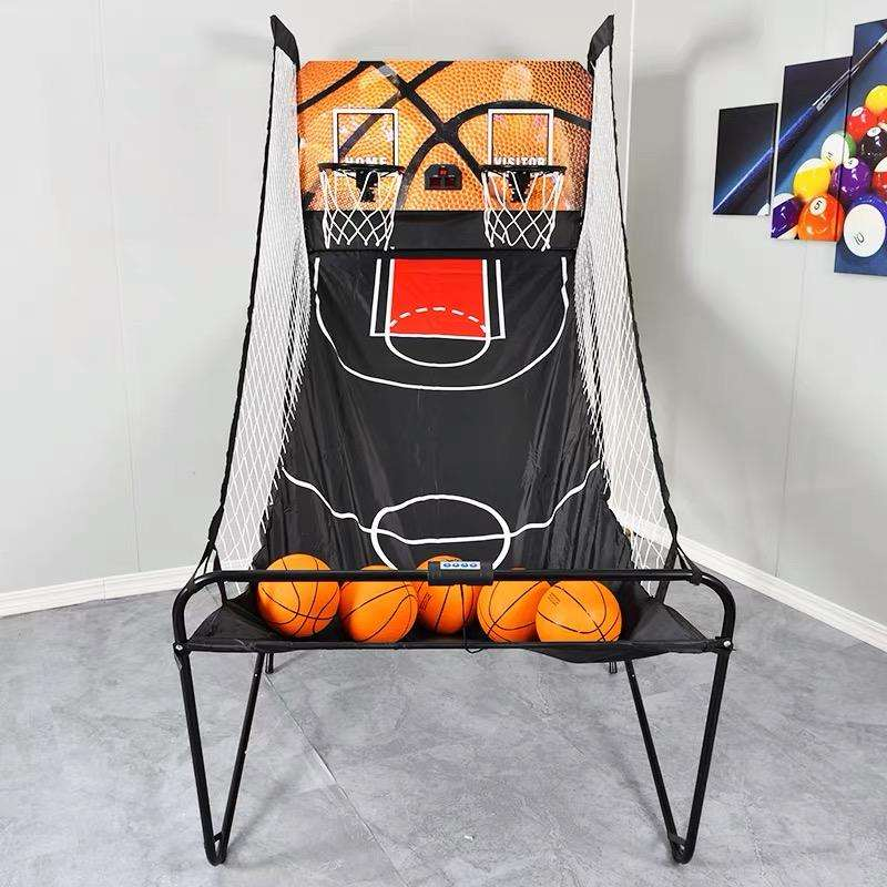 Premium Factory Sell Folding Type 2 Players Electronic Basketball Shooting Machine with Digital Scoreboard