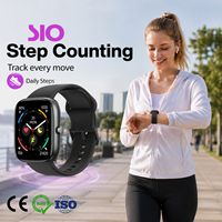 Montre connectée étanche avec contrôle tactile, boîtier en alliage d'aluminium de 1,83 pouce, moniteur de fréquence cardiaque, d'oxygène sanguin et de sommeil, 119g, échantillon