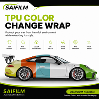 Film PPF TPU 1,52*15M 568 Couleurs, Garantie 8 Ans, Film de Changement de Couleur Métallique Violet Rouge, Film Vinyle PPF pour Enveloppement de Voiture