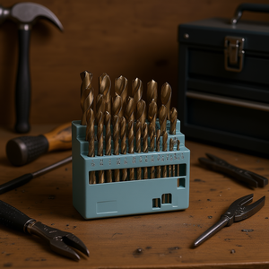 ชุดดอกสว่านโคบอลต์เหล็กความเร็วสูง M35 29 ชิ้น พร้อมกล่องเก็บ สำหรับเจาะโลหะ ผิวเคลือบทอง - Product Image 2