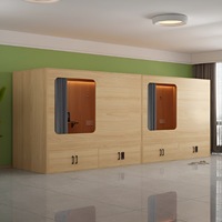 Lit superposé modulaire d'hôtel, taille simple, pour hôtel, capsule, lit double