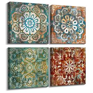 <span class=keywords><strong>Stampe</strong></span> su tela con motivo a fiori <span class=keywords><strong>Vintage</strong></span> 4 pezzi di decorazioni per la casa <span class=keywords><strong>da</strong></span> <span class=keywords><strong>parete</strong></span> per la stampa digitale di Interior Design - Product Image 1