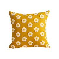 Coussins et oreillers carrés brodés en coton et lin à motifs floraux pour la maison et la table de chevet - Vente en gros et livraison directe transfrontalière