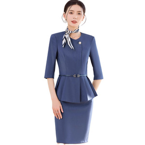 Traje <span class=keywords><strong>de</strong></span> Azafata, Uniforme <span class=keywords><strong>de</strong></span> Alta Gama para Hotel, Recepción, Aerolíneas, Joyería, <span class=keywords><strong>Ropa</strong></span> <span class=keywords><strong>de</strong></span> <span class=keywords><strong>Trabajo</strong></span> - Product Image 1