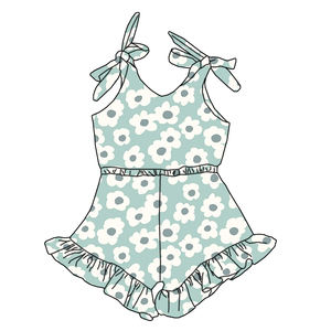 Tute Estive Premium per Bambine Senza Maniche con Design Plissettato e in Pizzo, Vendita all'Ingrosso - Product Image 2