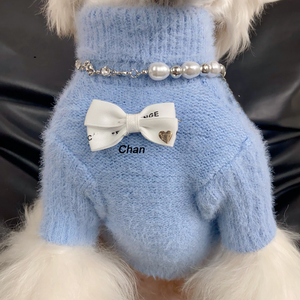 Ropa de Marca para Perros, Suéter Cálido para Mascotas, Broche Clásico para Perros y Gatos, Disfraces Navideños para Cachorros, Abrigos Suaves de Invierno para Mascotas - Product Image 2