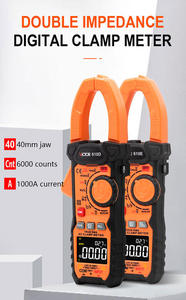 Multímetro Digital de abrazadera VICTOR 610E, CA, CC, 1000V, 1000A, <span class=keywords><strong>RMS</strong></span> auténticos, NCV, pantalla de 6000 recuentos - Product Image 5